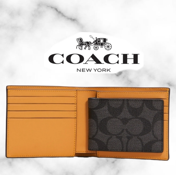 Coach 3 In 1 Wallet In Colorblock Signature Canvas With Coach Patch - Picture 2 of 5